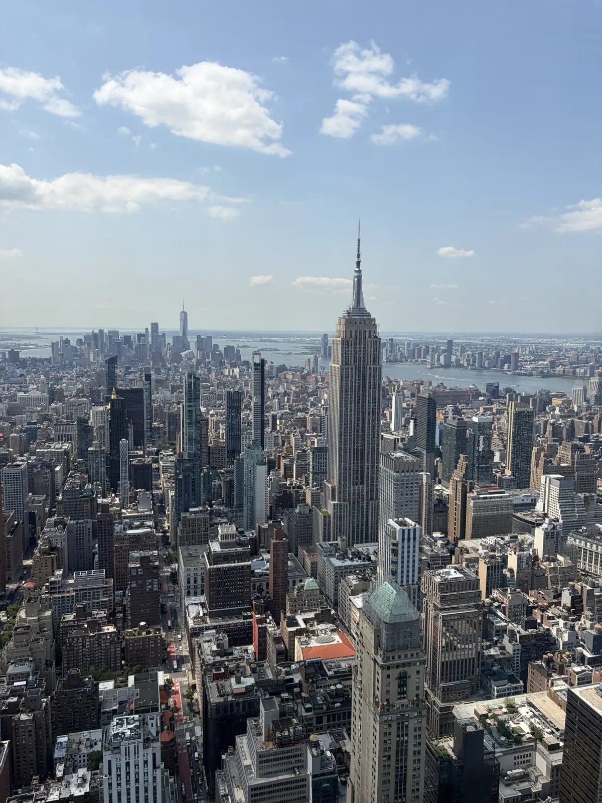 The New York skyline with the Empire State Building